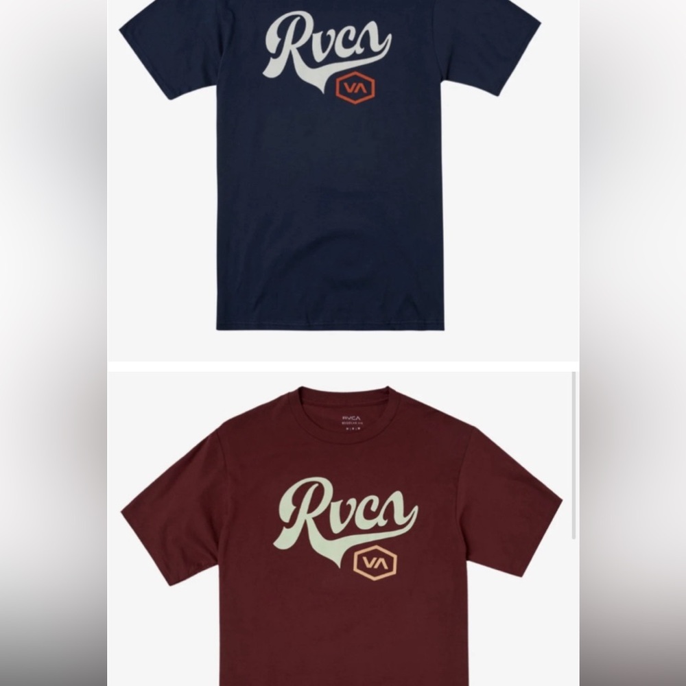 2 rvca shirts L NWT